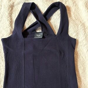 Anthropologie Navy Tank Top
